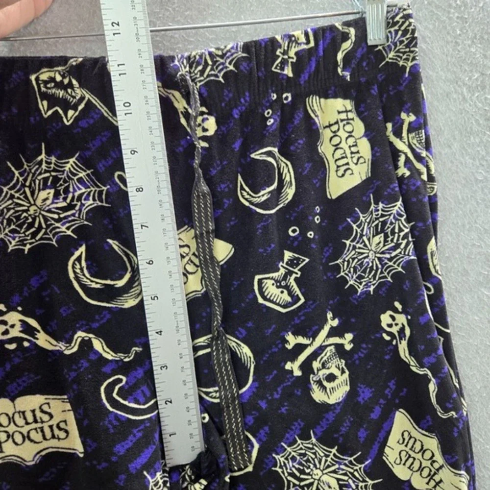 Disney Women Sleepwear XL Blue Hocus Pocus Allover Print Pajama Pants Drawstring